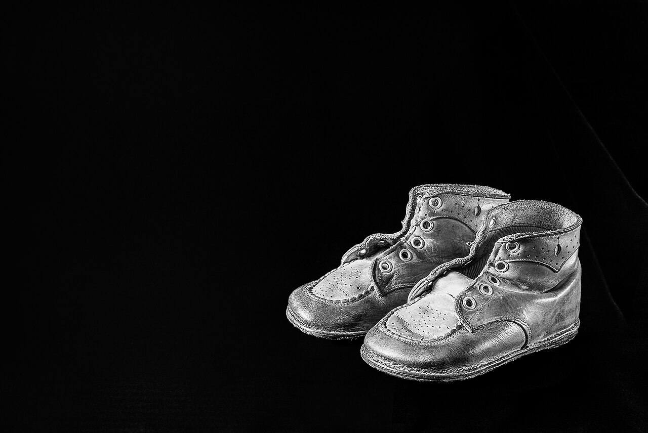 Chaussons cuir souple, pointure 19
